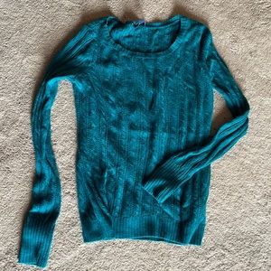 American Eagle turquoise sweater size S